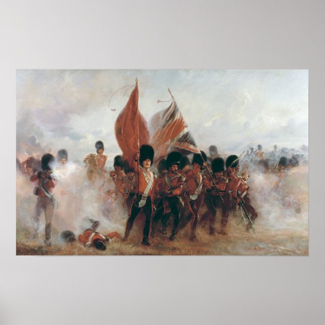 Poster As Cores: avanço das Guardas Escocesas (Frente)