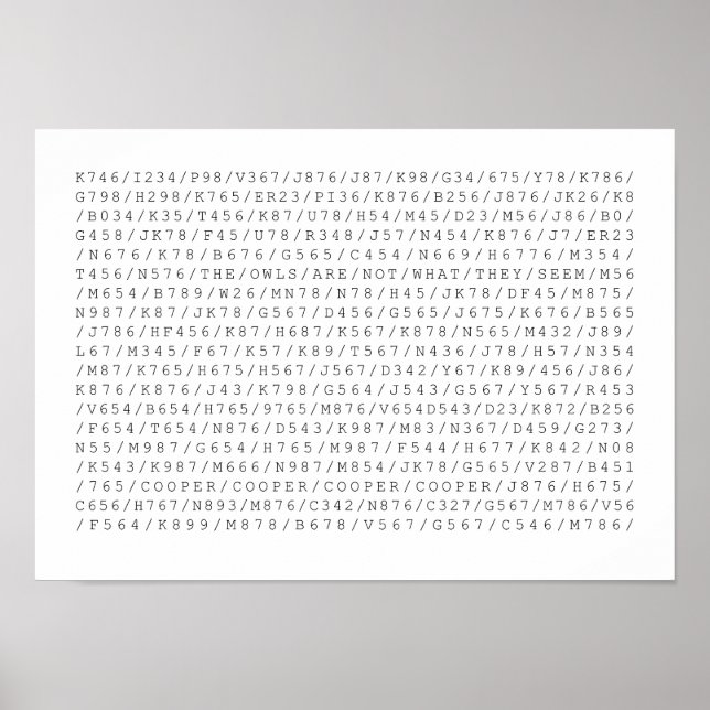 Poster As Corujas Não São O Que Parecem. (Frente)