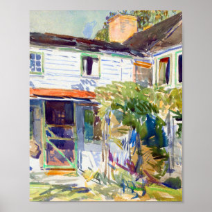 Poster As costas da antiga casa de Childe Hassam