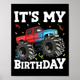 Poster As Crianças São O Meu Aniversário Monstro De Anive