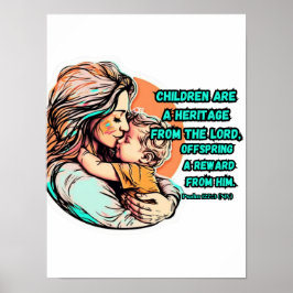 Poster As crianças são uma herança do Senhor
