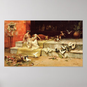 Pôster As donzelas romanas de Juan Luna.