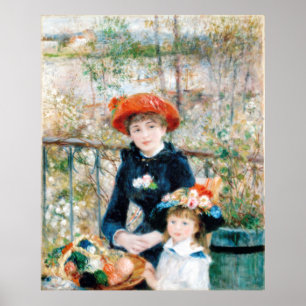 Poster As Duas Irmãs, No Terrace Auguste Renoir