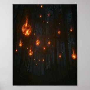 Poster As Embers Sussurrantes do Bosque Eterno