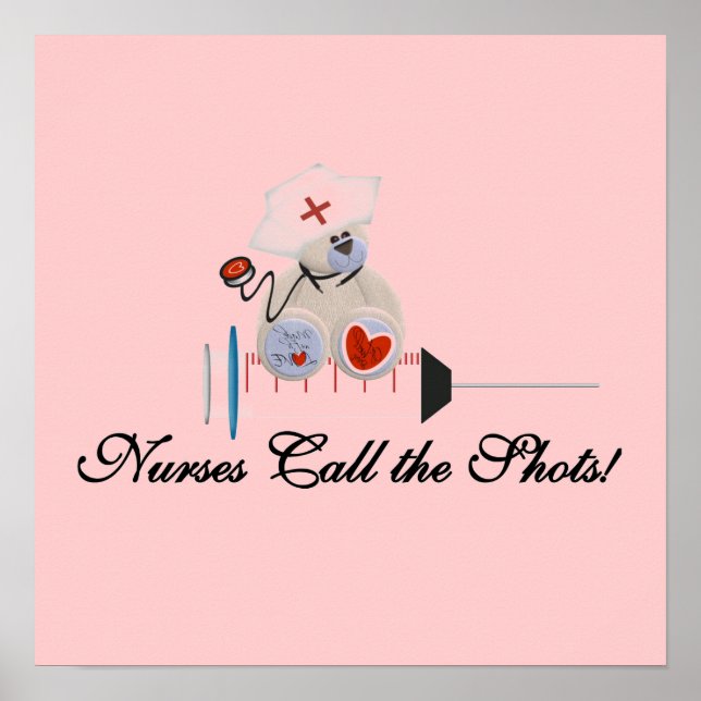 Pôster As enfermeiras do urso de ursinho chamam os t-shir (Frente)