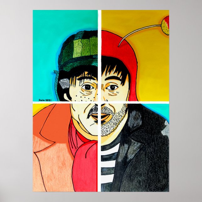 Poster As faces de Chespirito (Frente)