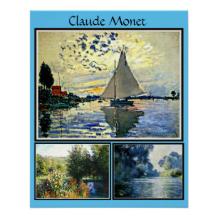 Pôster As famosas pinturas de Claude Monet