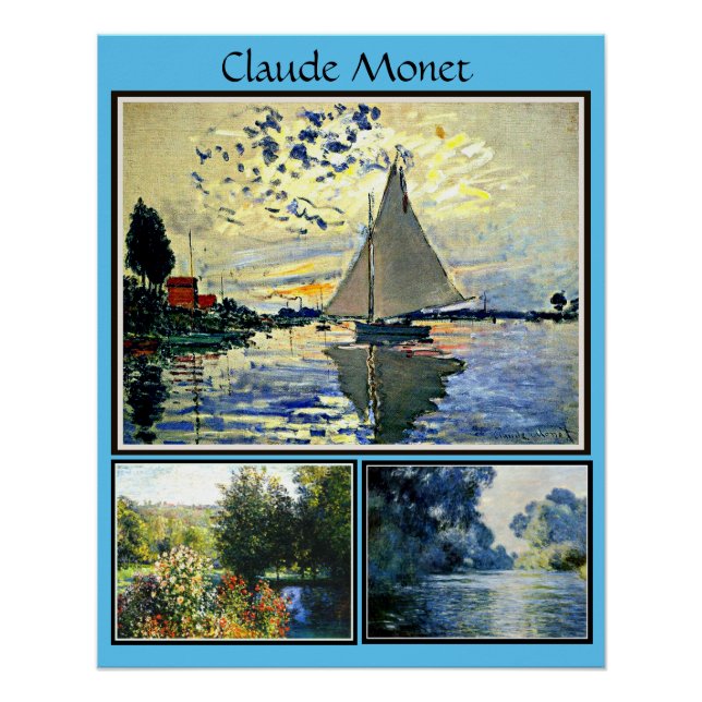 Pôster As famosas pinturas de Claude Monet (Frente)