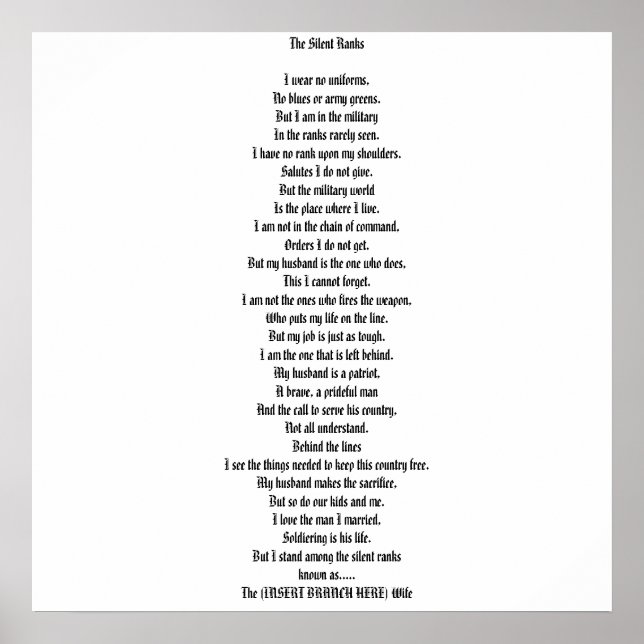 Pôster As fileiras silenciosas (Frente)