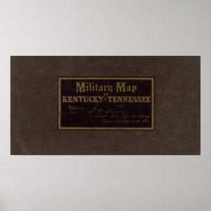 Pôster As forças armadas de Kentucky, Tennessee traçam