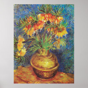 Poster As fraternidades Imperiais de Van Gogh em um Vaso 