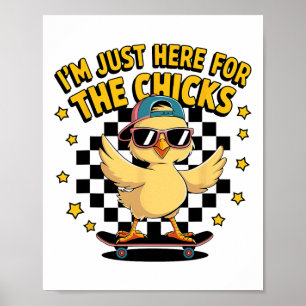 Poster As Galinhas Me Adoram Páscoa Meninos Homens Feliz