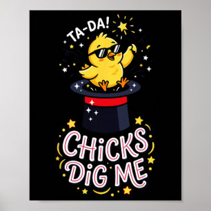 Poster As garotas acham-me engraçado pela Chick Sungles R