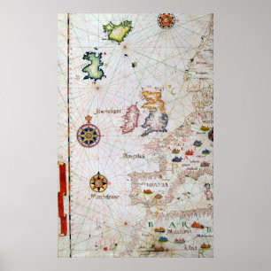 Poster As ilhas britânicas, a Ibéria e a África noroes