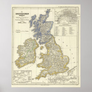 Poster As ilhas britânicas desde 1066 até 1485