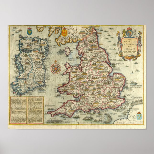 Poster As Invasões da Inglaterra e da Irlanda (Frente)