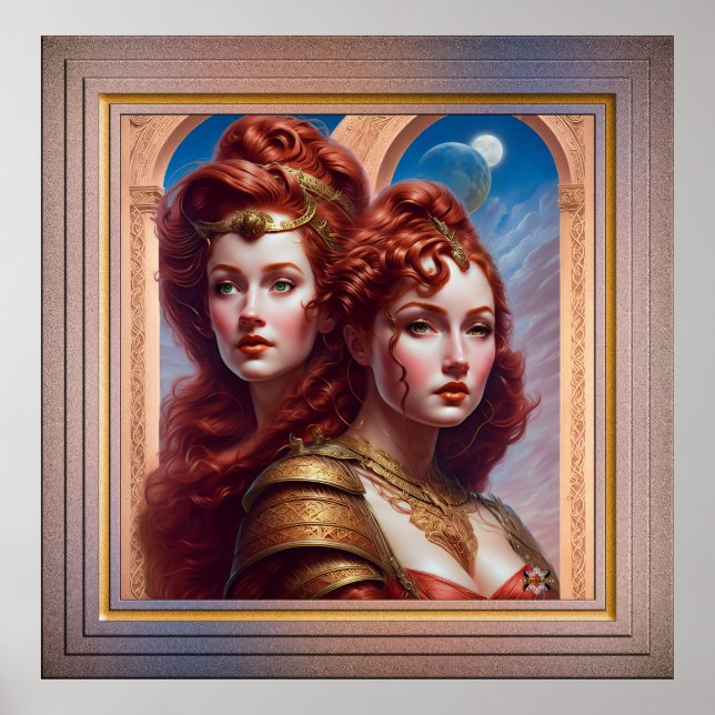 Poster As Irmãs Red AI Concept Art de Xzendor7 (Frente)