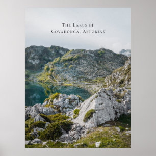 Poster As Lagoas de Covadonga, Astúrias, Espanha viagem