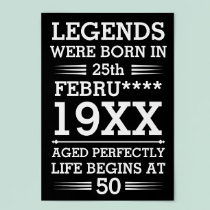 Poster As Legendas Personalizadas Eram Nasceres na Idade
