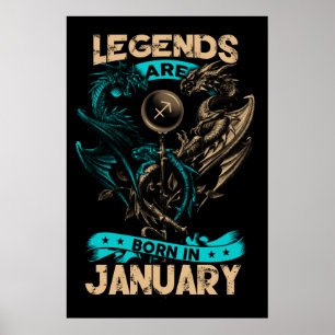 Poster As Legendas São Nasceres Em Janeiro