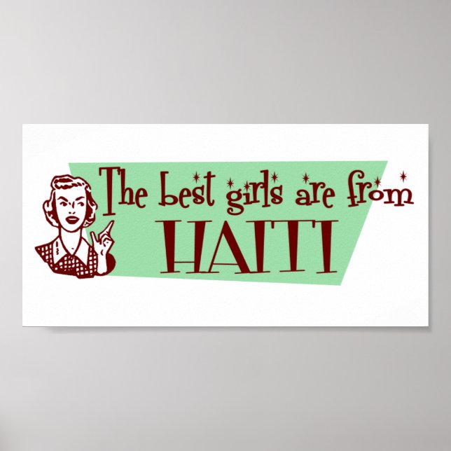 Pôster As melhores garotas são do Haiti (Frente)