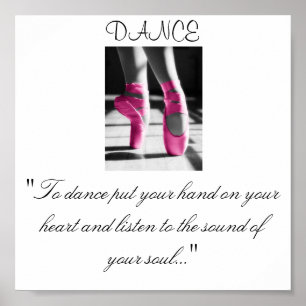 Pôster as meninas dançam, "para dançar pôr sua mão so