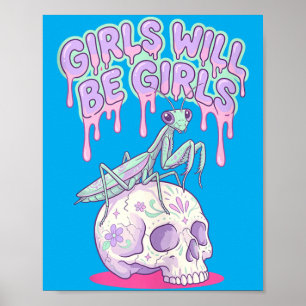 Poster As Meninas Serão Meninas Fofas Kawaii
