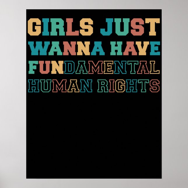 Poster As Meninas Só Querem Ter Direitos Fundamentais (Frente)