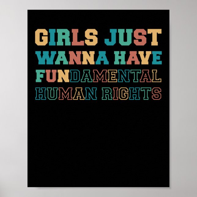 Poster As Meninas Só Querem Ter Direitos Fundamentais (Frente)