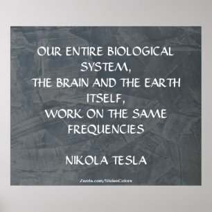 POSTER AS MESMAS FREQÜÊNCIAS - NIKOLA TESLA
