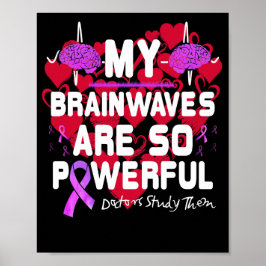 Poster As Minhas Ondas cerebrais São Um Estudo De Médicos