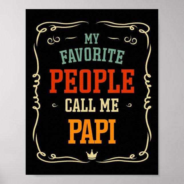 Poster As minhas Pessoas favoritas chamam-me Papi Padre&# (Frente)
