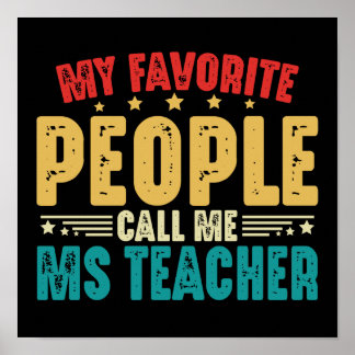 Poster As Minhas Pessoas Favoritas Chamam-Me Senhora Prof