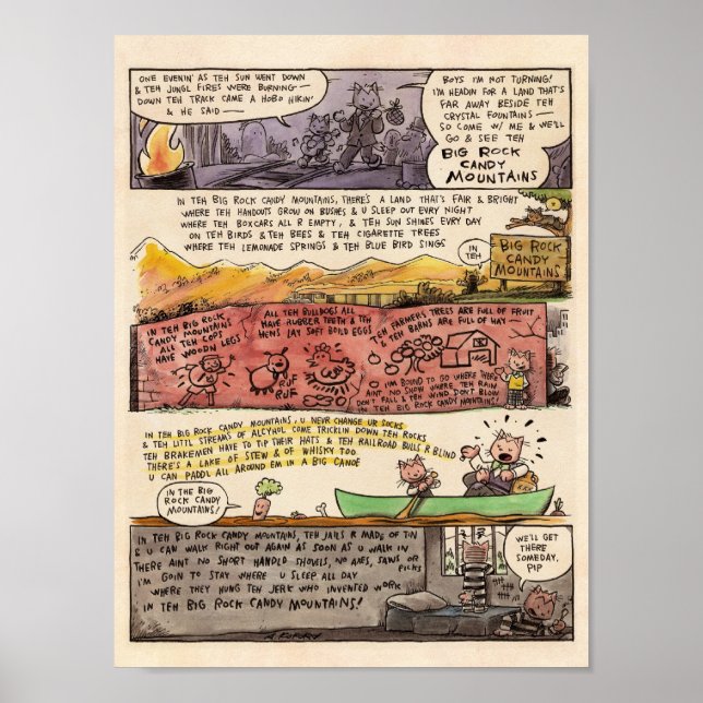 Pôster As Montanhas Big Rock Candy (Frente)