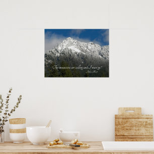 Poster As montanhas estão chamando de Cota Snowy Mountain