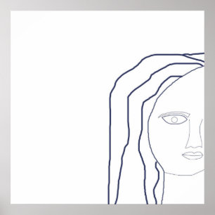 Poster as mulheres enfrentam a abstrato