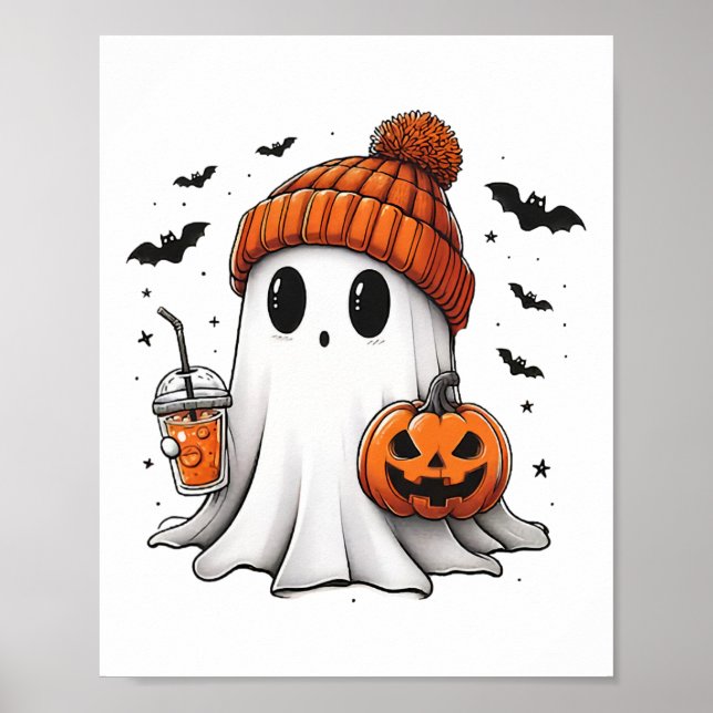 Poster As MULHERES Ghost Ghost Galloween Caem Em Mares Lo (Frente)
