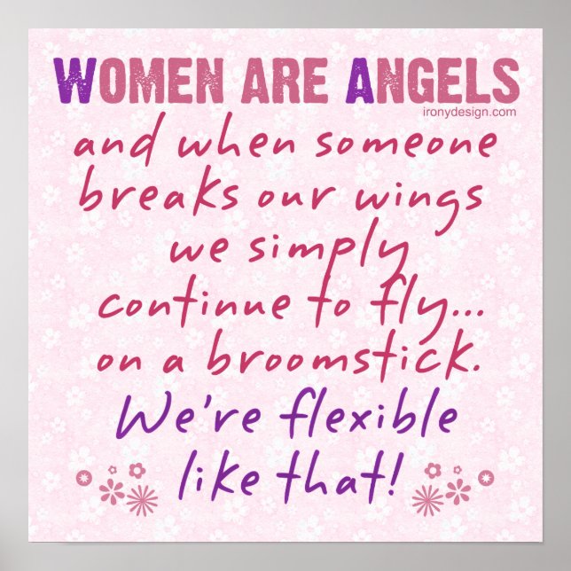 Poster As mulheres são Angels Humor (Frente)