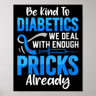 Poster As Mulheres São Bastantes Com Diabetes Que Tratamo