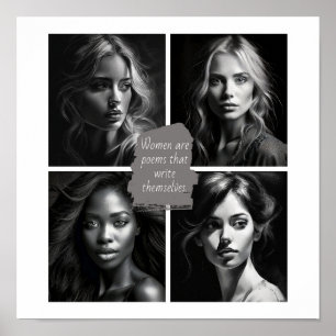 Poster As mulheres são poemas que se escrevem a si mesmas