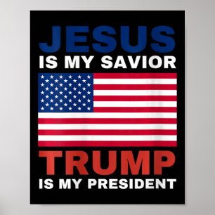 Poster As Mulheres Trump 2020 Oferecem Jesus É Meu Salvad