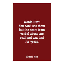 As Palavras Machucam! Você não pode vê-los...