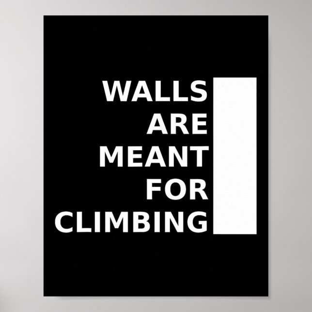 Poster As paredes são feitas para escalar (Frente)