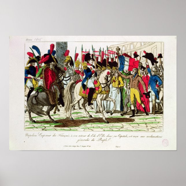 Poster As Pessoas de Paris Aclamando Napoleão (Frente)