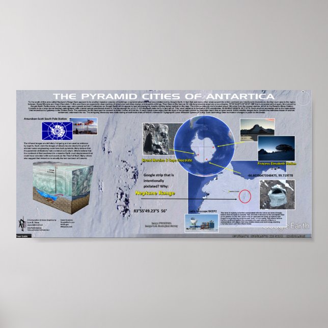 Poster As pirâmides da Antártica (Frente)