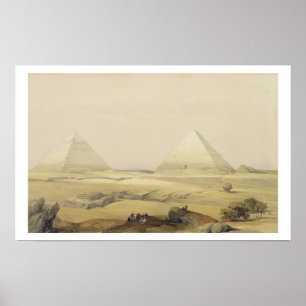 Poster As pirâmides de Giza, de "Egipto e de Nubia", Vol