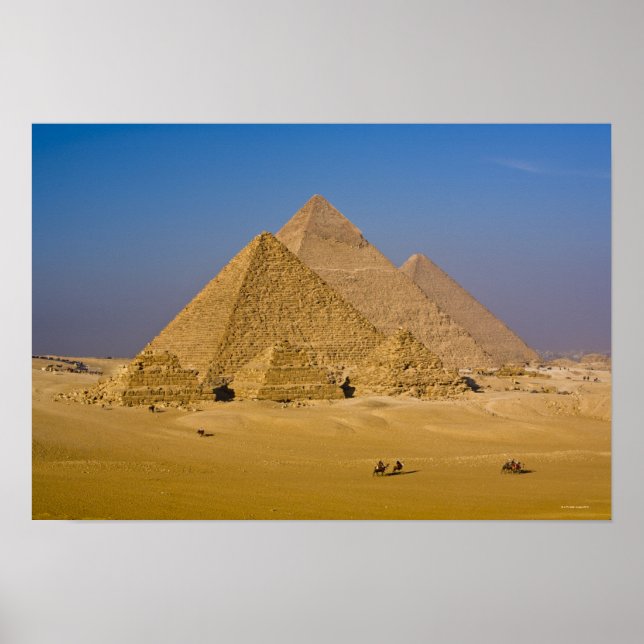 Poster As Pirâmides Excelentes de Giza, Egito (Frente)