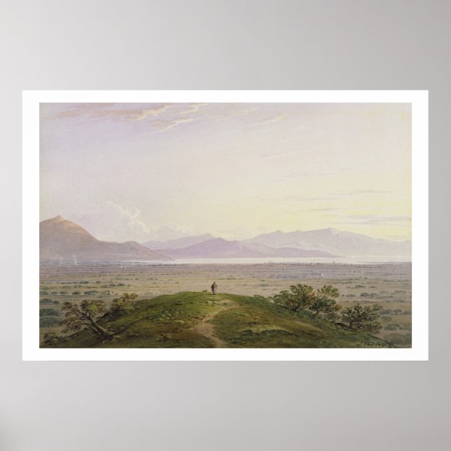 Pôster As planícies da maratona, 1834 (grafite e c/c com (Frente)