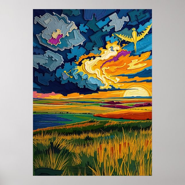 Poster As planícies do Excelente - Horizonte sem fim (Frente)