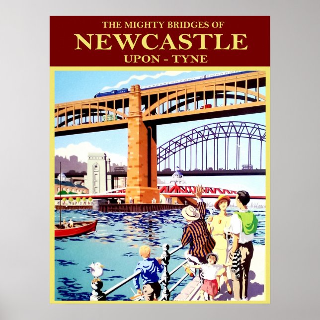 Poster As poderosas pontes de Newcastle, Upon-Tune, vinta (Frente)
